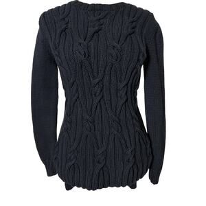 Rachel Zoe Women’s Felix Cable Knit Black Sweater Size Medium- Nordstrom’s